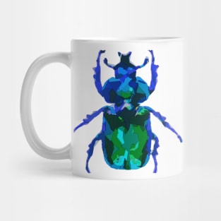 Deep blue Tropical Beetle Mug